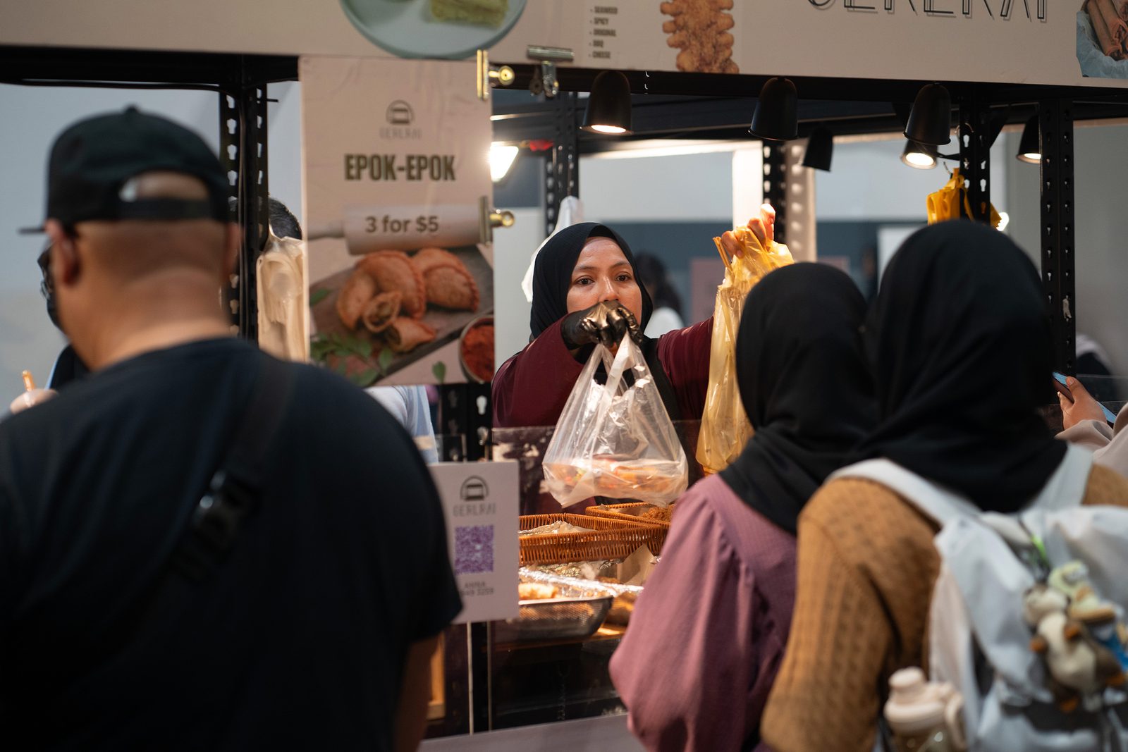 Shoppers at the Twilight Flea & Feast event